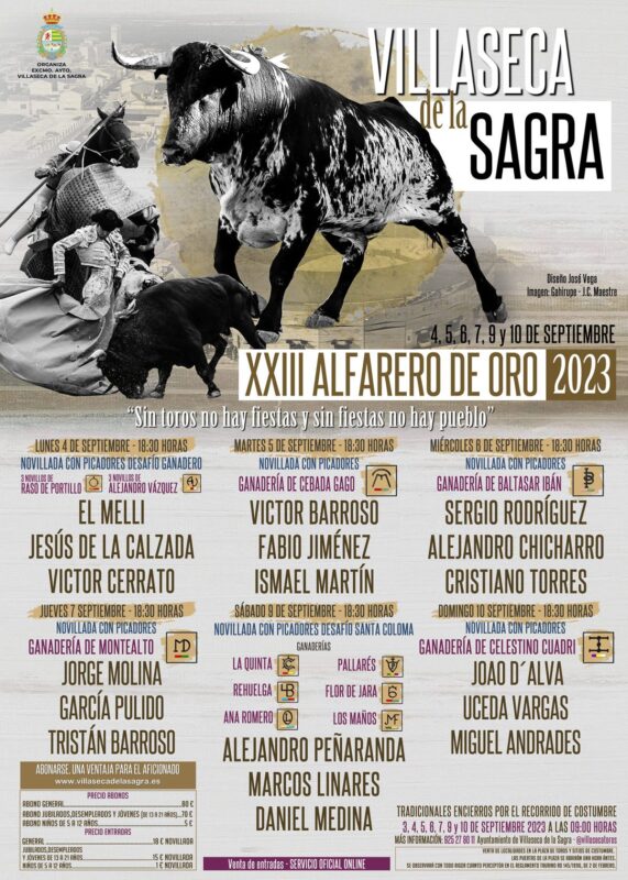 Cartel Alfarero De Oro 2023 Villaseca