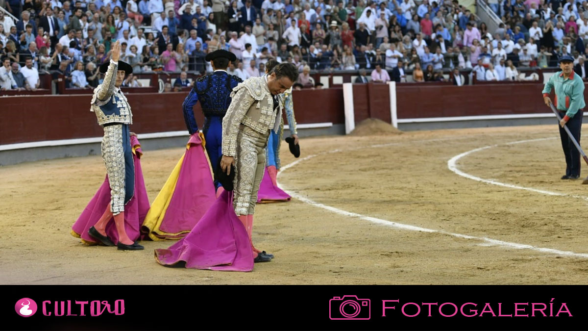 Ureña mueve los cimientos de Madrid con un toro de banderillas negras
