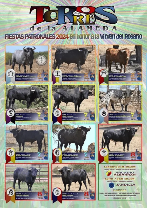 Toros Torres De La Alameda 5 A 8 Octubre 2024