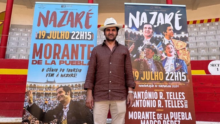 Morante visita el coso de Nazaré antes de la corrida que protagonizará el 19 de julio